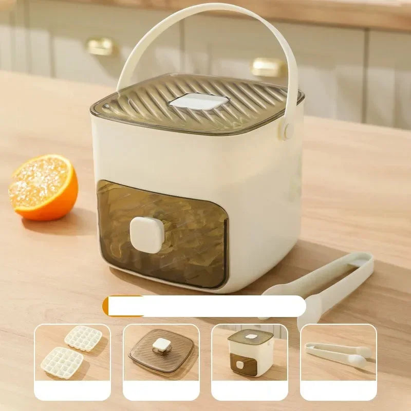 48 Grid Ice Cube Tray One Touch Easy Release Reusable Ice Maker Mold For Freezer Homemade Ice Cubes Kitchen Bar