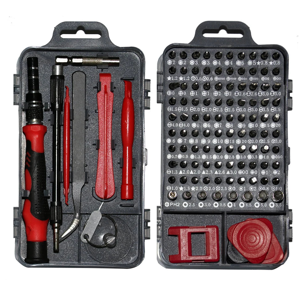 115 in 1Multifunctional Screwdriver Set Computer PC Mobile Phone Equipment Repair Screw Driver Insulation Manual Household Tools