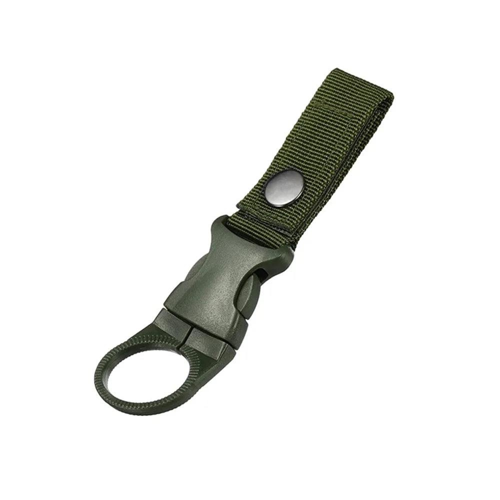 Quickdraw Carabiner outdoor hike Water Bottle Buckle Holder tool molle attach webbing backpack Hanger Hook camp clip hang clasp