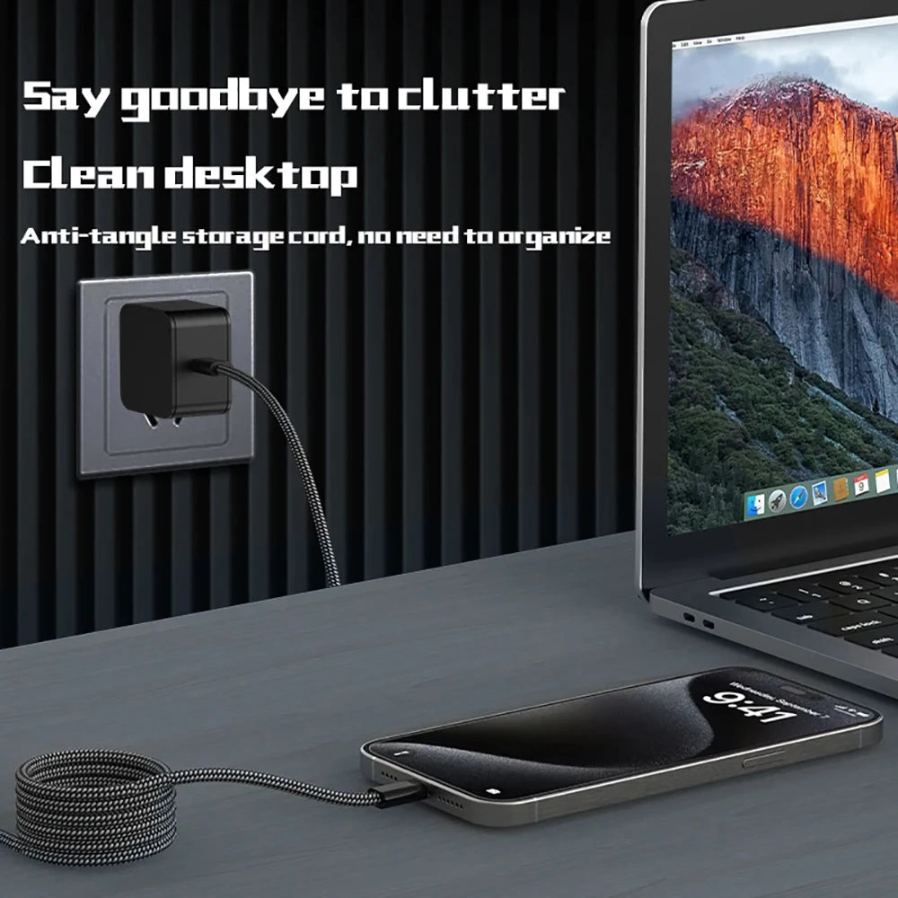 100W PD Fast Charging Cable Magnetic Suction