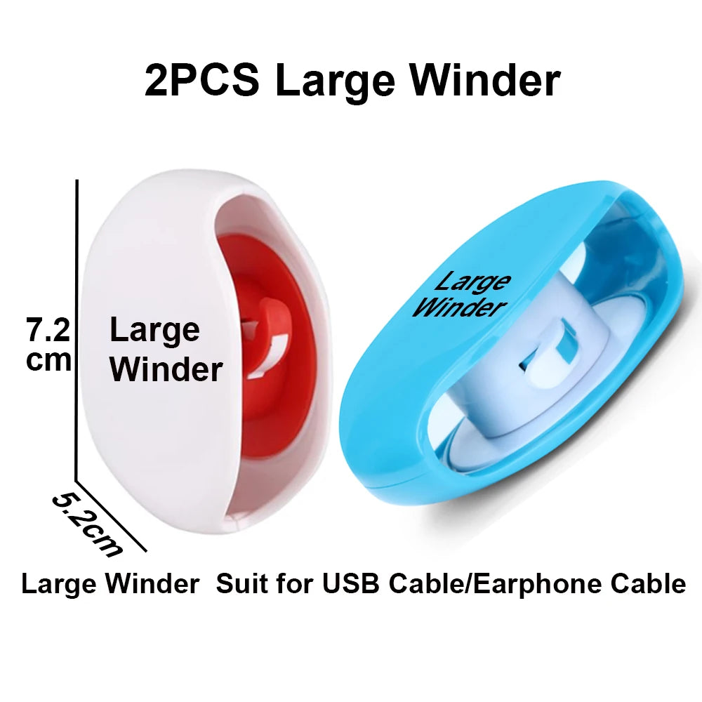 Office Home Pocket Automatic Cable Winder/Retractable Cord Organizer For USB Cable Earphone Cable Data Charging Cable Other Cord