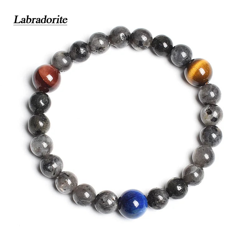 Universe Eight Planets Natural Stone Bead Bracelets Men Women Lava 7 Chakra Bracelet Yoga Energy Galaxy Solar Wristband Jewelry