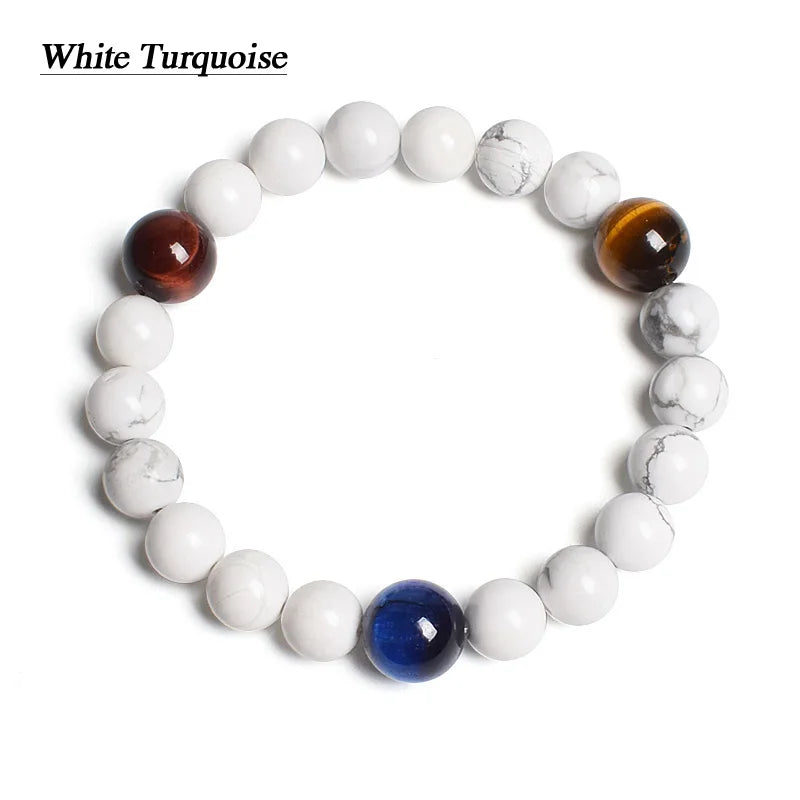 Universe Eight Planets Natural Stone Bead Bracelets Men Women Lava 7 Chakra Bracelet Yoga Energy Galaxy Solar Wristband Jewelry