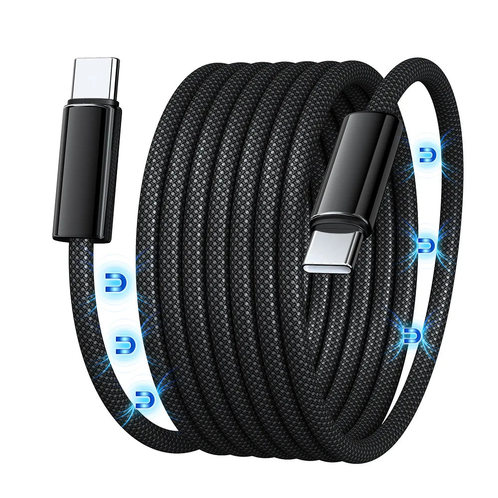 100W PD Fast Charging Cable Magnetic Suction