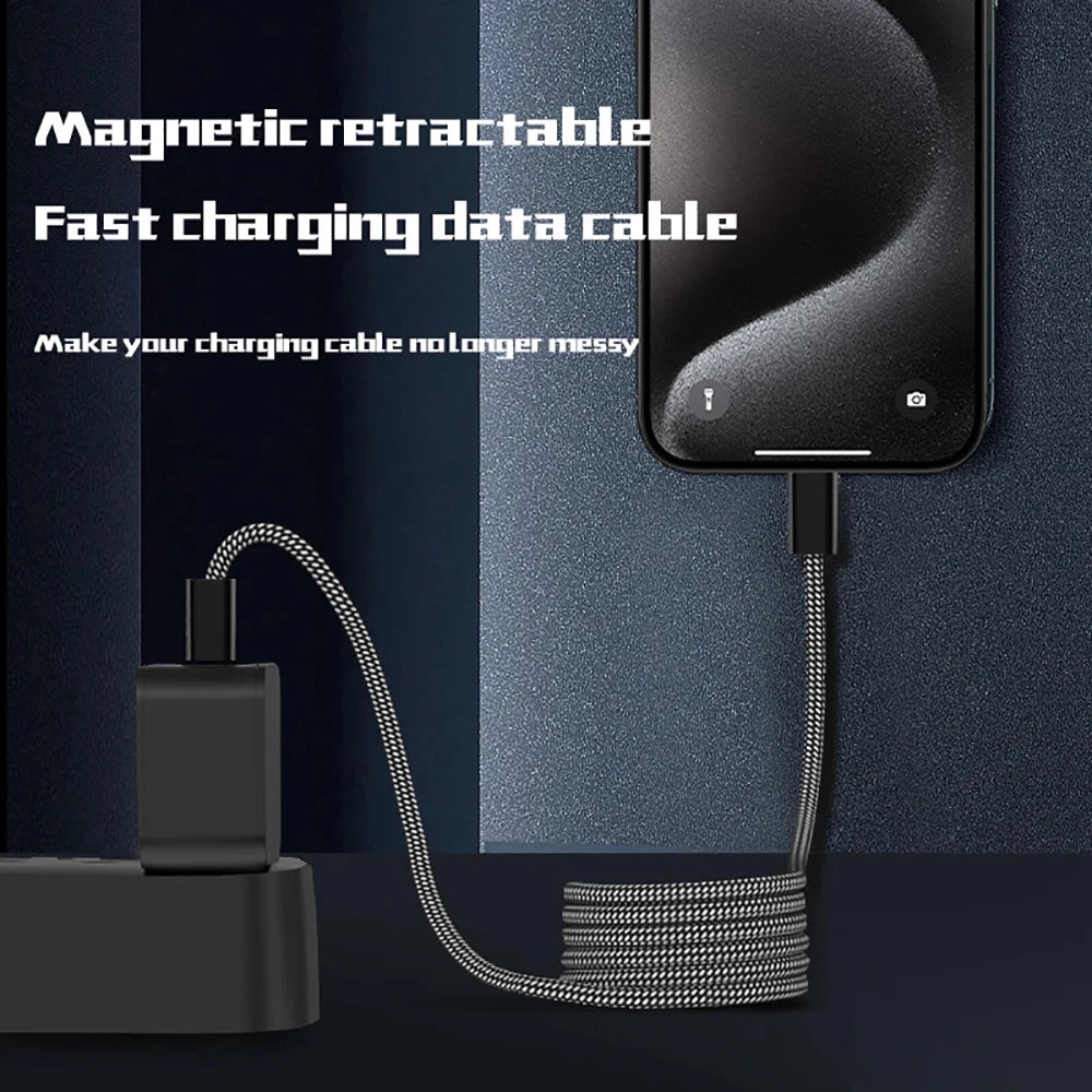 100W PD Fast Charging Cable Magnetic Suction