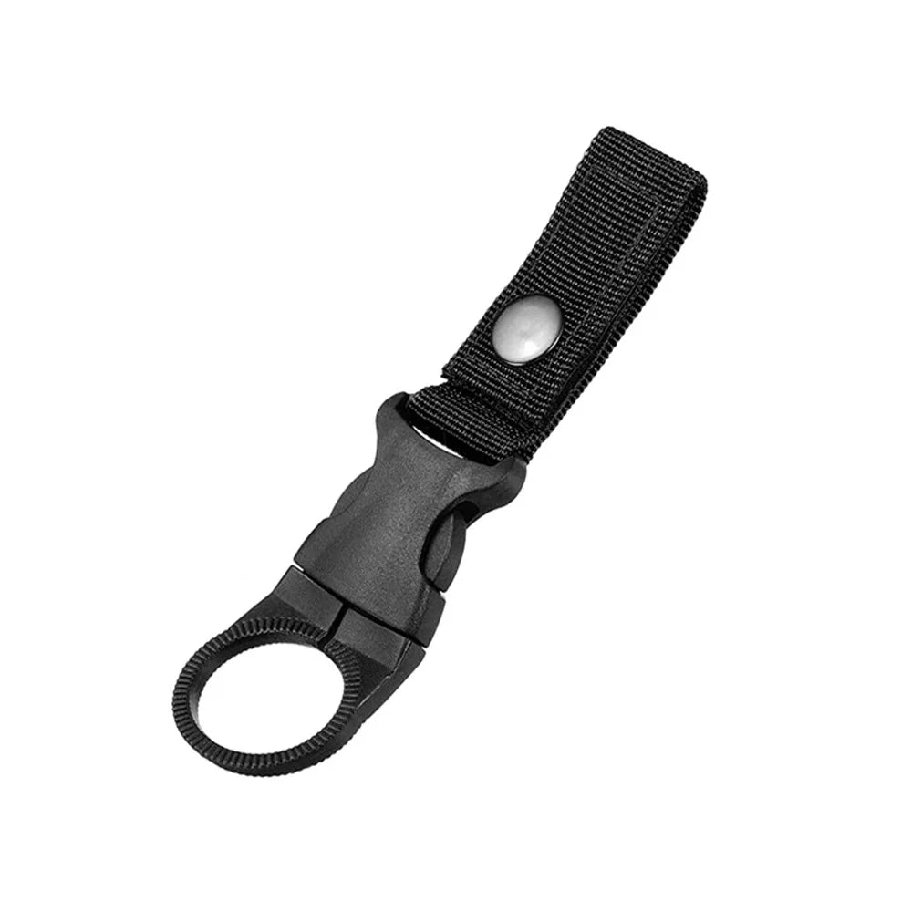 Quickdraw Carabiner outdoor hike Water Bottle Buckle Holder tool molle attach webbing backpack Hanger Hook camp clip hang clasp