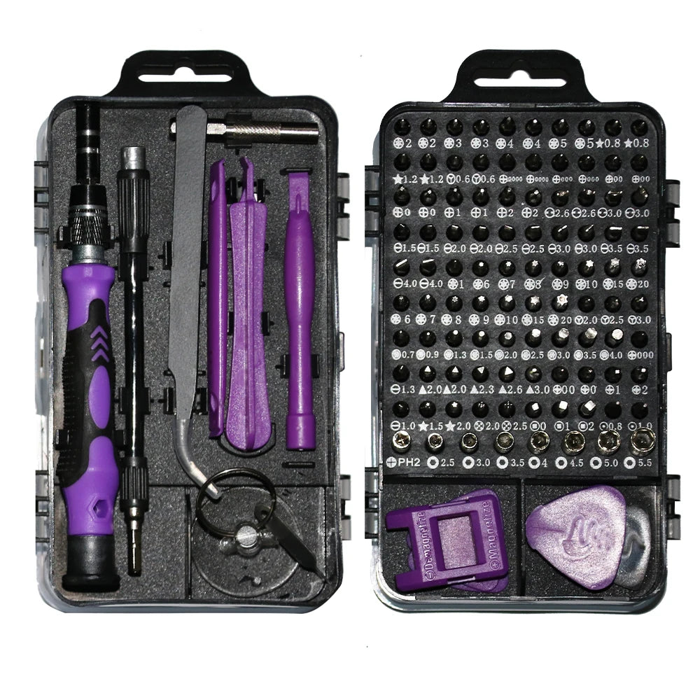 115 in 1Multifunctional Screwdriver Set Computer PC Mobile Phone Equipment Repair Screw Driver Insulation Manual Household Tools
